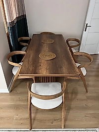 DEMETMASA TAKIM 90*200 AHŞAP AKREP SANDALYE