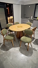 TRUVA YUVARLAK AÇILIR MASA TAKIM - MİAMİ SANDALYE