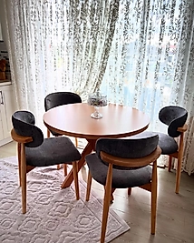 MEŞE 105 LİK MASA TAKIM - AHŞA POLO SANDALYE