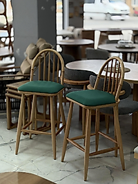 AHŞAP ADA BAR SANDALYESİ