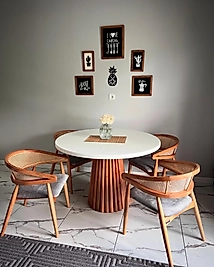 WELWOOD MASA TAKIM 120 LİK - AHŞAP HAZERAN SANDALYE