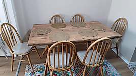 Buket Kütük Masa Takımı - Ada Sandalye