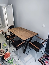 Mdf Kütük Masa Takımı - Penyez Sandalye