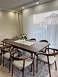 DEMET MASA TAKIM - AHŞAP YILAN SANDALYE