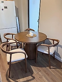 KAYIN 100 LÜK MASA TAKIM - AHŞAP YILAN SANDALYE