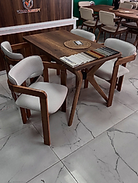 DEMET MASA TAKIM 70*120 AHŞAP T SANDALYE