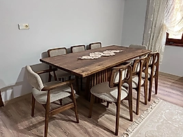 CEVİZ MASA TAKIM - ZİON-RİO SANDALYE