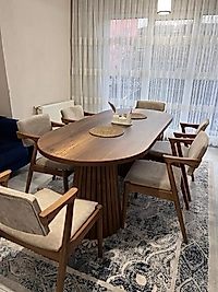 DENİZ MASA TAKIM - AHŞAP VİKTOR SANDALYE