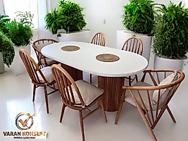 NİSAM MASA TAKIMI - AHŞAP SANDALYE AMERİCAN