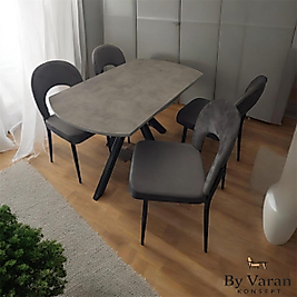 NORA  70X120 YANDAN AÇILIR YUVARLAK METAL IRMAK SANDALYE