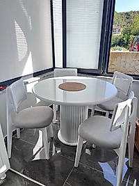 WHİTE ANGEL MASA TAKIM - HAZERAN SANDALYE