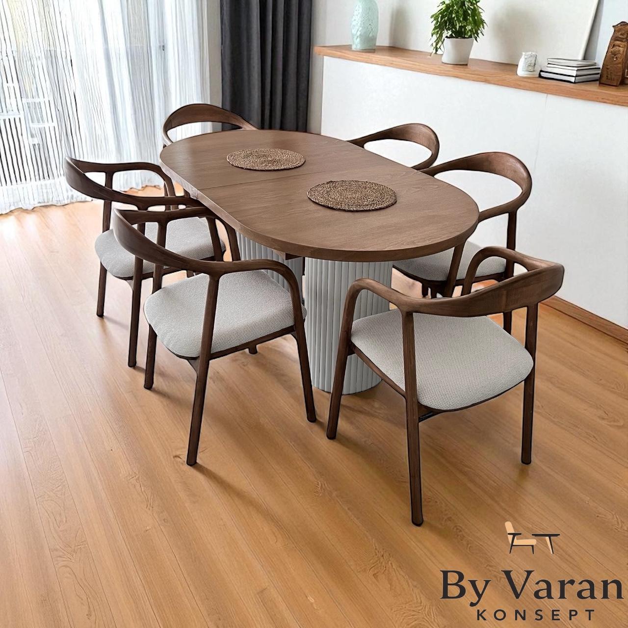 BOHEM MASA TAKIM 90*160 AHŞAP YILAN SANDALYE
