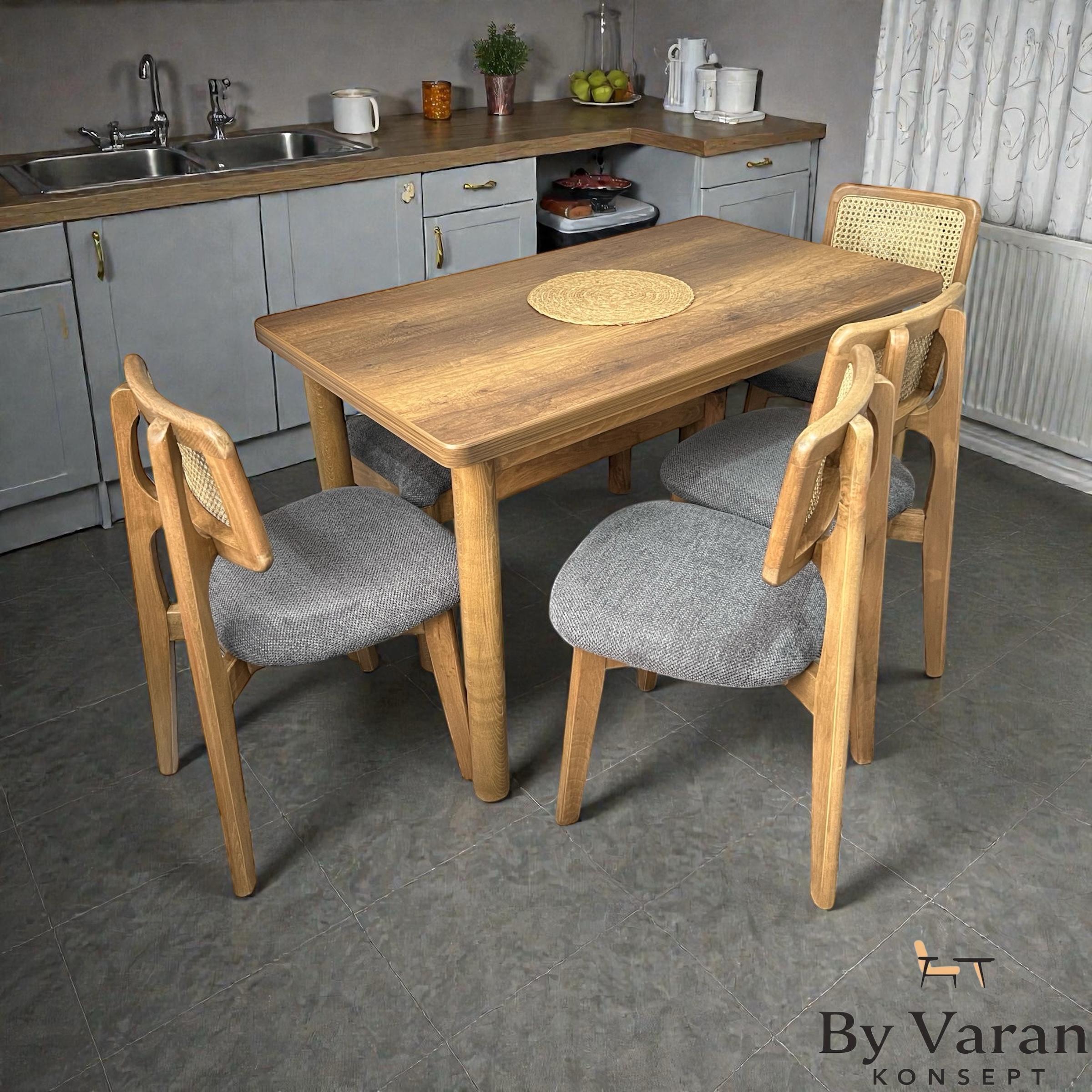 HOWER MASA TAKIM 70*120 SABİT AHŞAP ZİON SANDALYE - BENCH