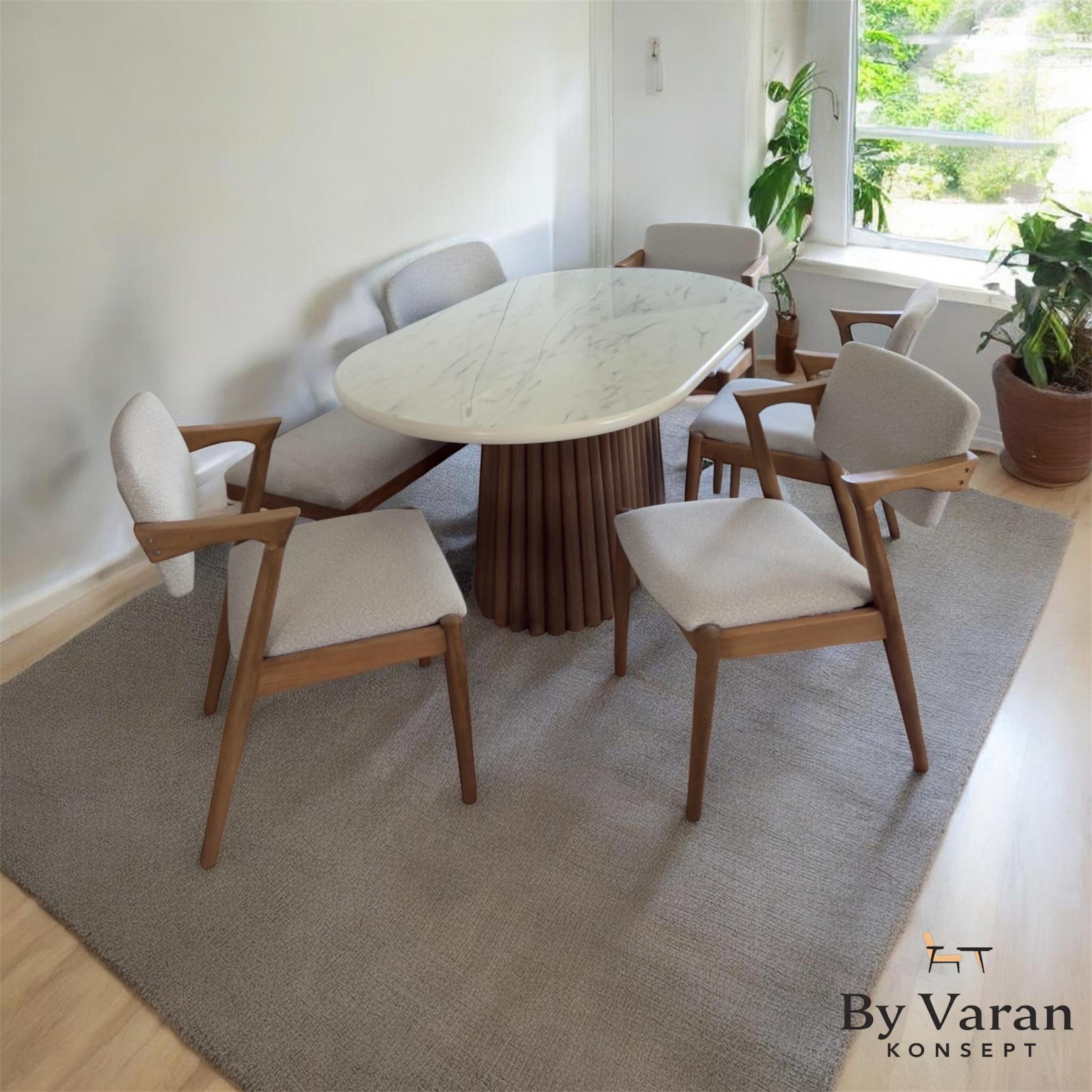 BURMA MASA TAKIM 90*160 SABİT AHŞAP VİKTOR SANDALYE