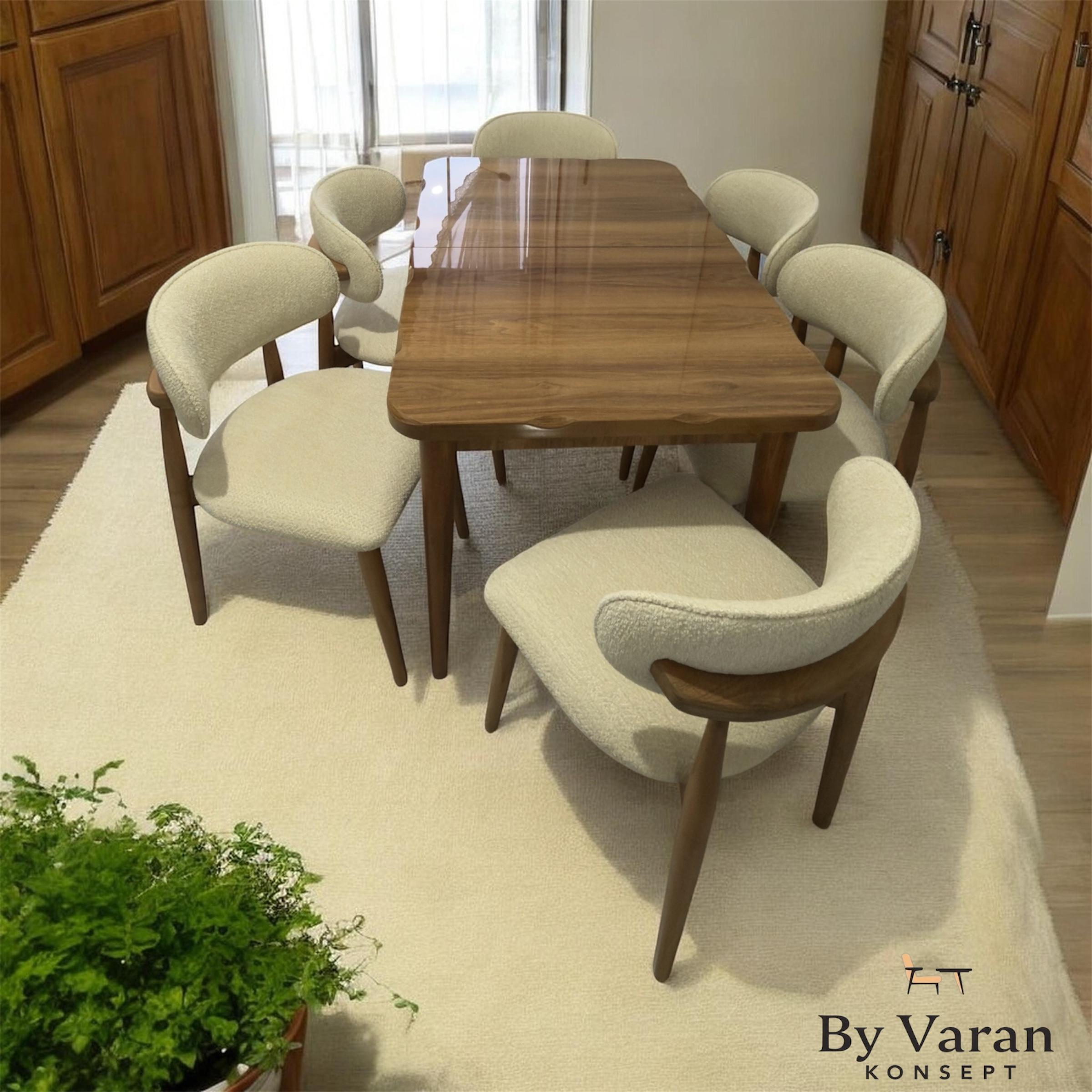 HAZAR MASA TAKIM 80*130 AÇILIR AHŞAP POLO SANDALYE