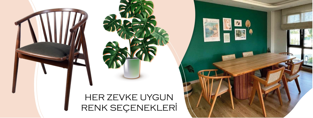 ahşap masa sandalye